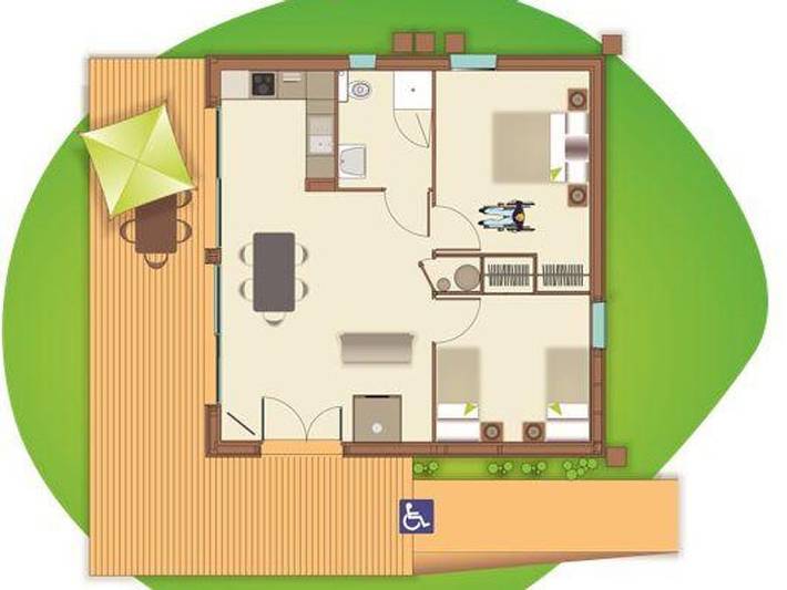 Chalet pour 6 personnes, avec bassin pour enfant dans le Cantal - 4