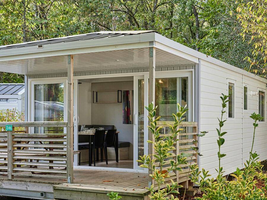 Camping Les Jardins du Morbihan - Mobile home 4 persons - Confort Plus - Tv - Lv in Monterblanc, Regional Natural Park of the Golfe du Morbihan
