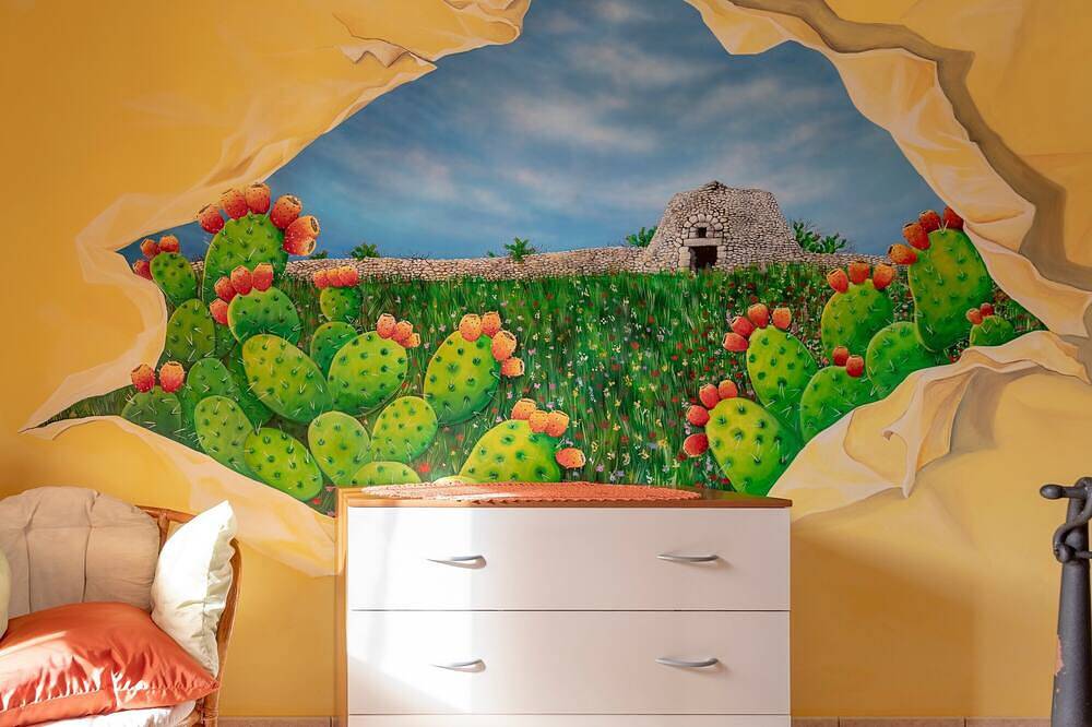 Bed and Breakfast 'Paradise - Sole' with Private Garden, Wi-Fi and Air Conditioning in Melendugno, Lecce Province