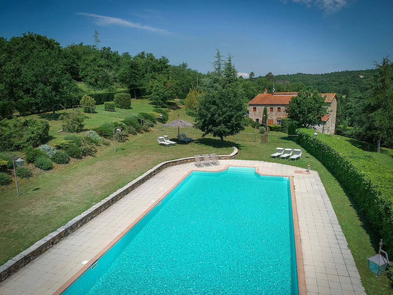 Fonte Nuova - Badia Agnano, Toscana - Fonte Nuova - Bucine, Toscana, Private Pool in Bucine region, Chianti