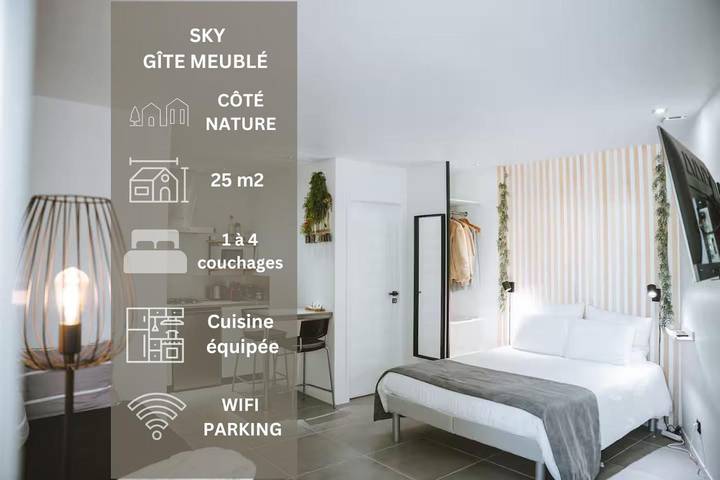 Maison d’hôte pour 4 personnes, avec jardin et vue, adapté aux familles