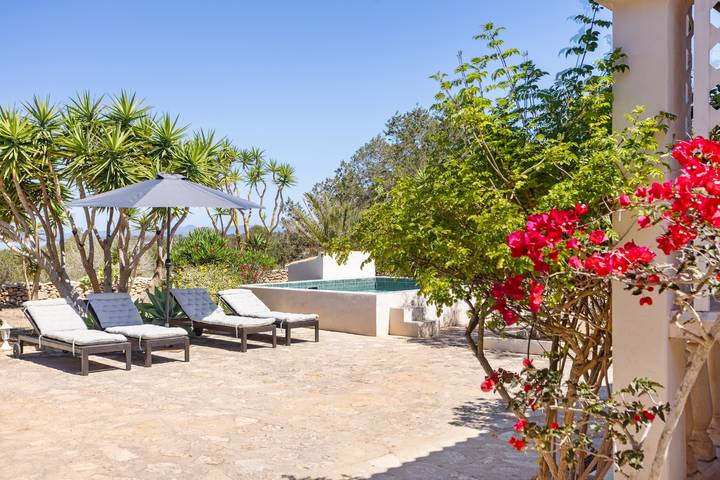 Ferienhaus für 4 Personen, mit Garten und Seeblick auf Formentera