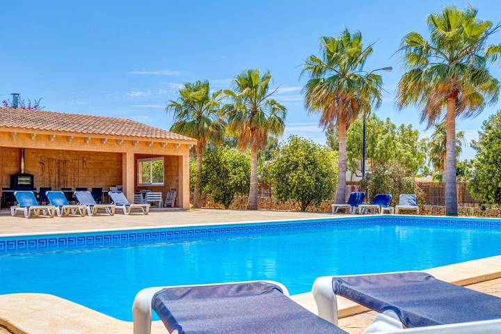 Finca für 4 Personen, mit Balkon und Garten in Sa Ràpita