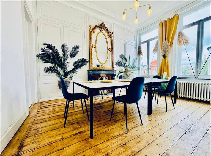 Chambre d’hôte pour 2 personnes, avec Balcon et Terrasse ainsi que Jardin et Vue à Tourcoing - 3
