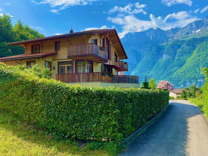 Ganze Wohnung, Chalet "Doodle's Chalet" mit Sauna in Walensee (Heidiland), Quarten