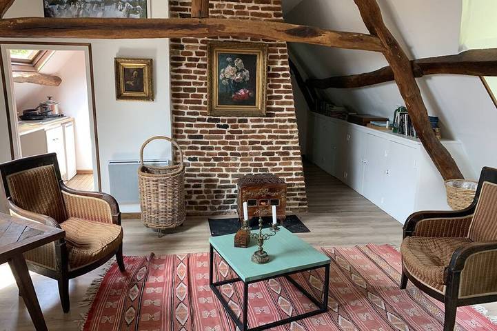 Gîte pour 3 personnes, avec Terrasse et Jardin à Maisnières