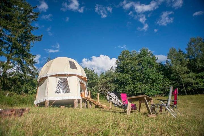Tente pour 8 personnes, avec terrasse ainsi que vue et jardin dans les Vosges - 2