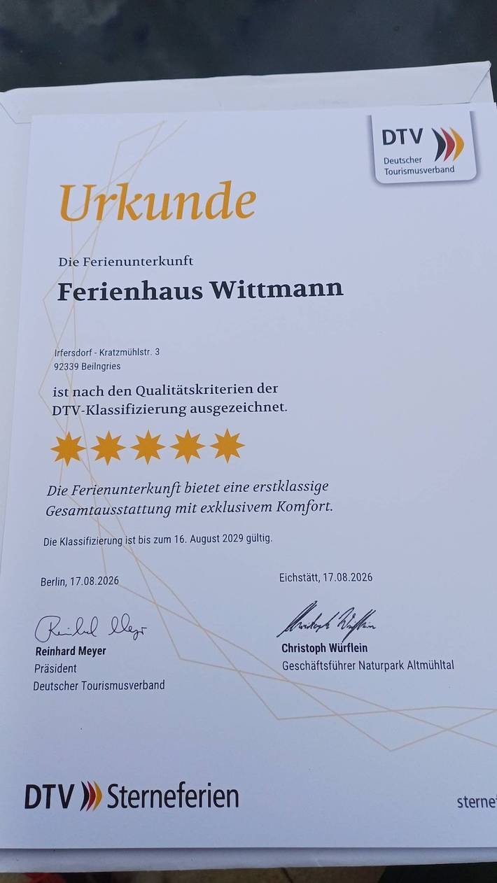 Ganze Wohnung, Ferienhaus Wittmann - Ferienhaus mit Terrasse in Beilngries, Altmühltal