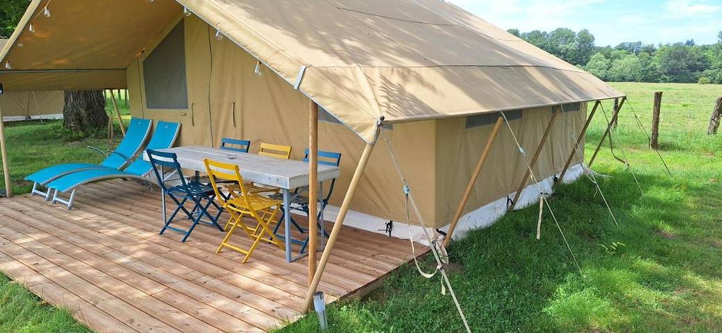 Camping pour 5 personnes, avec Terrasse et Vue
