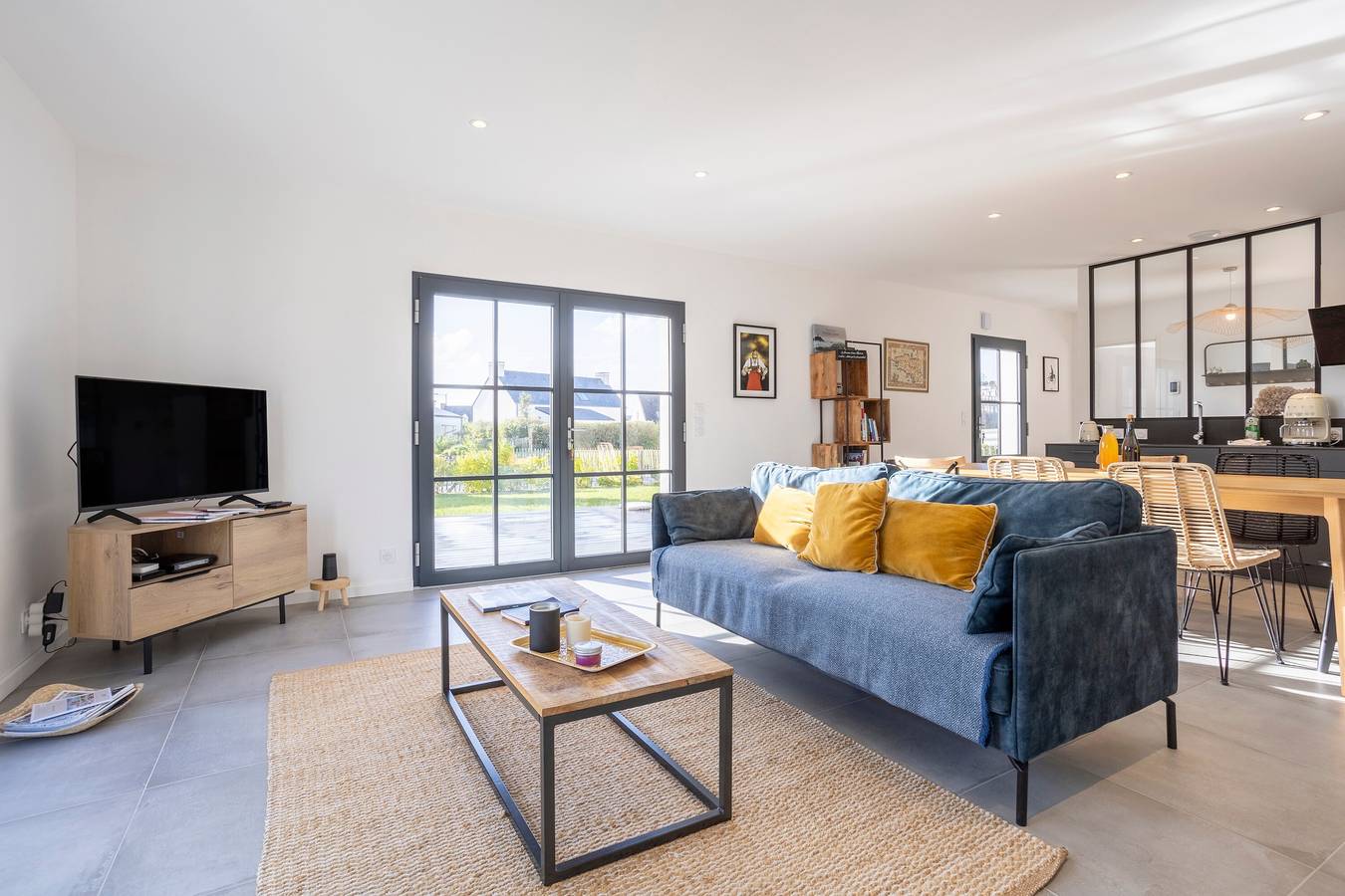 Ô Vagues de la Torche – Sauna – 300 m vom Strand Pors Carn – 4 Schlafzimmer in Penmarc'h, Côte de Cornouaille