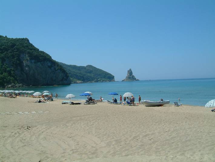 Ganze Wohnung, Ferienhaus Angelos am Agios Gordios Strand auf Korfu in Agios Gordios, Korfu