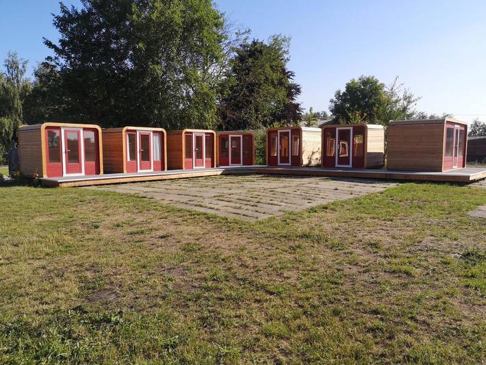 Camping für 16 Personen, mit Terrasse und Garten sowie Sauna und Ausblick in Anklam