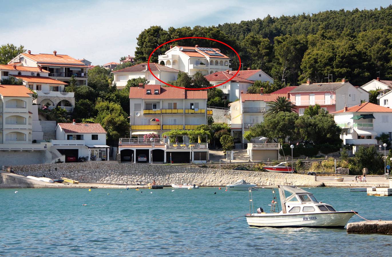 Ganze Wohnung, Studio Appartement mit Balkon und Meerblick Banjol, Rab -a in Banjol, Rab