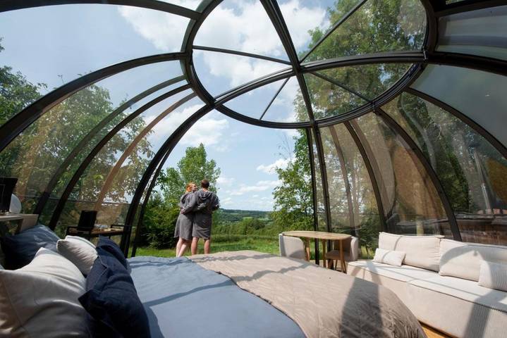 Tente pour 4 personnes, avec jardin et jacuzzi dans l' Aisne - 3