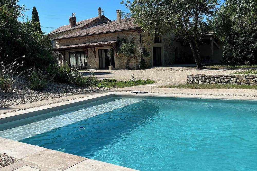 \"Stone farmhouse – private pool, 5 bedrooms, wooded grounds – Drôme Provençale\" in Grane, Die und Umgebung
