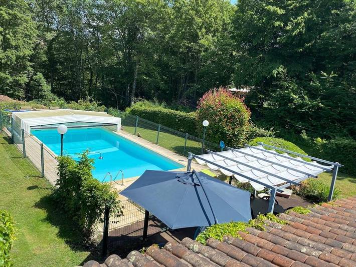 Location de vacances pour 7 personnes, avec jardin et piscine, animaux acceptés à Saint-Julien-de-Lampon - 2