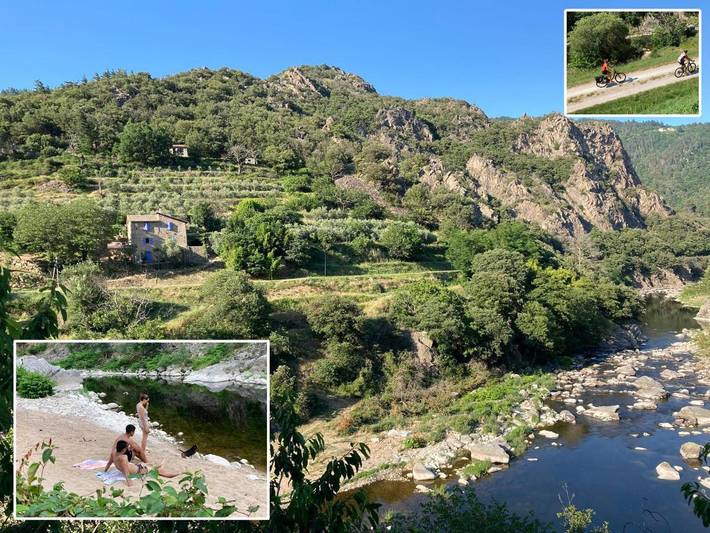 Location de vacances pour 5 personnes, avec jardin et vue, animaux acceptés à Chalencon