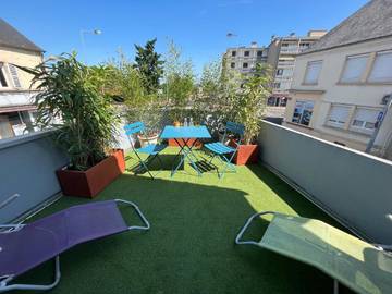 Gîte pour 4 personnes, avec terrasse à Fourchambault