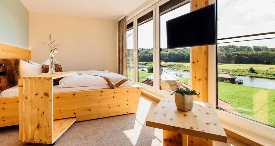 Hotel für 2 Personen, mit Terrasse und Garten sowie Sauna und Ausblick in Grimma - 3