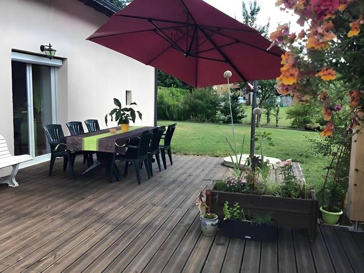 Gîte pour 7 personnes, avec jardin et terrasse