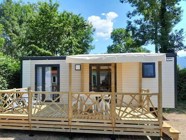 Camping Le Colombier - Mobilheim 5 personen - Premium 2 Schlafzimmer in Culoz, Belley