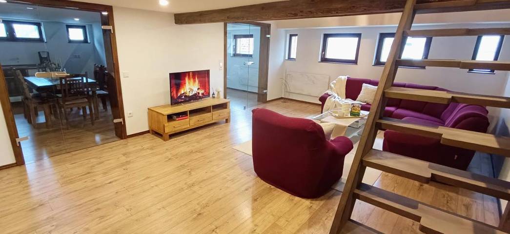 Ferienwohnung für 5 Personen, mit Sauna und Ausblick in Diebach