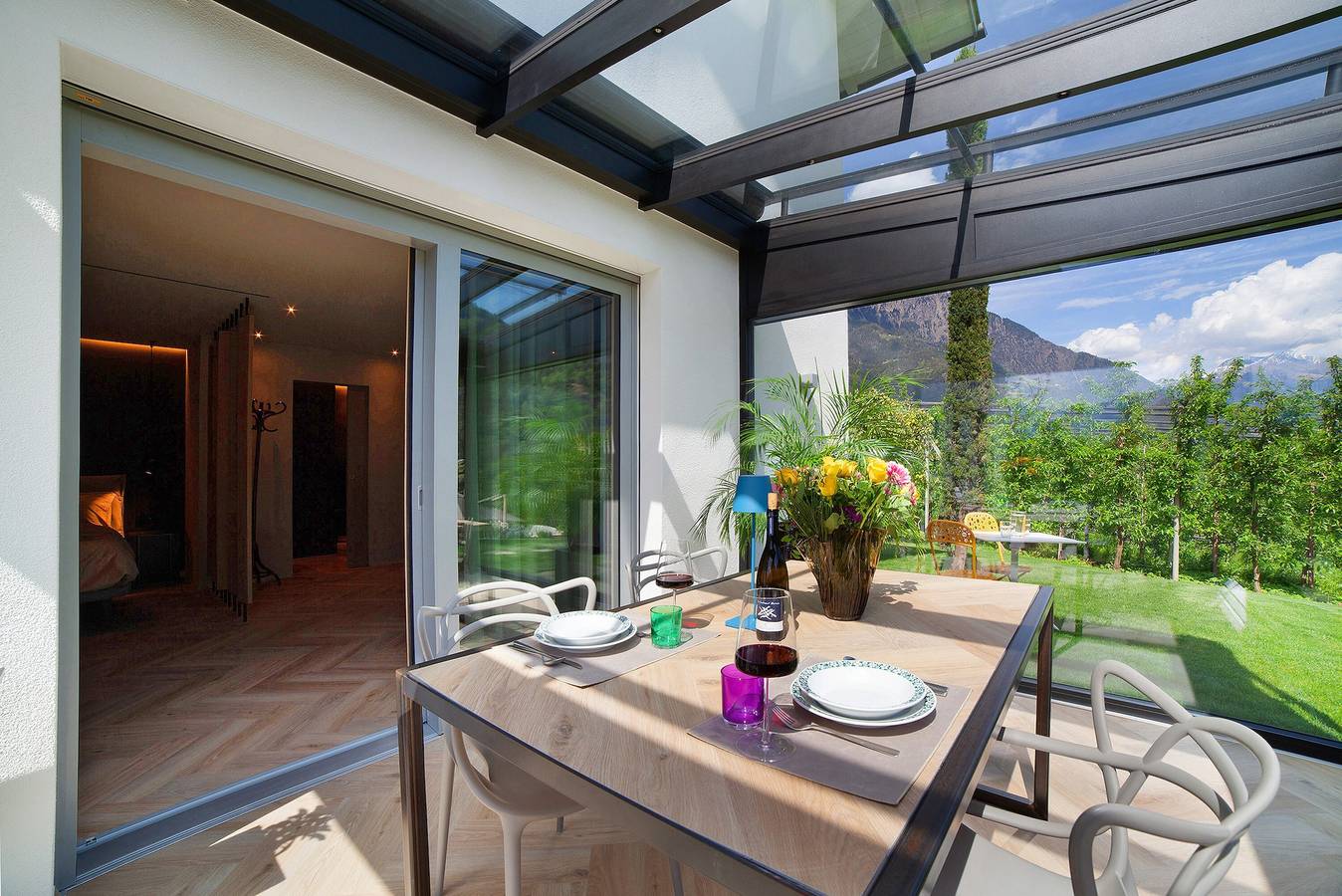 Studio Appartement "Casa Sonngart" met Uitzicht op de Bergen, Privé Zwembad & Wi-Fi, foto 9