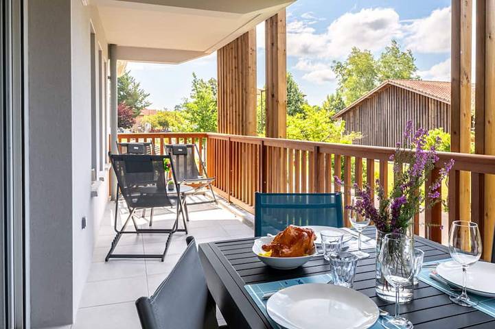 Appartement de vacances pour 4 personnes, avec balcon, animaux acceptés