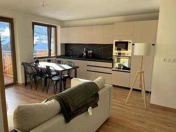 Gîte pour 6 personnes, avec terrasse et vue dans Office de Tourisme de Praz sur Arly