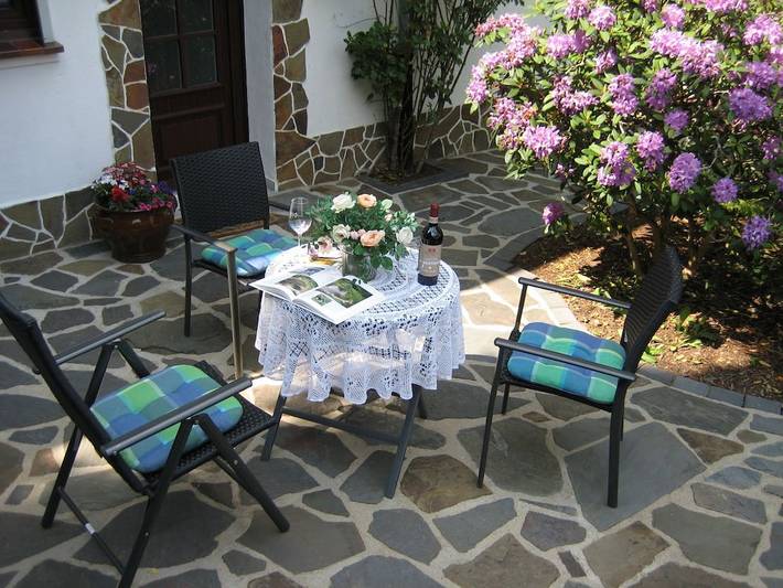 Ferienhaus für 3 Personen, mit Terrasse