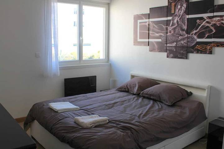 Appartement entier, Grand T2 de 50m2 - 2ème ligne de mer - Centre Ville - 100m du port in La Grande-Motte, Côte d'Améthyste
