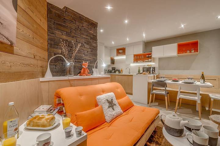Chalet pour 4 personnes, avec balcon à Tignes