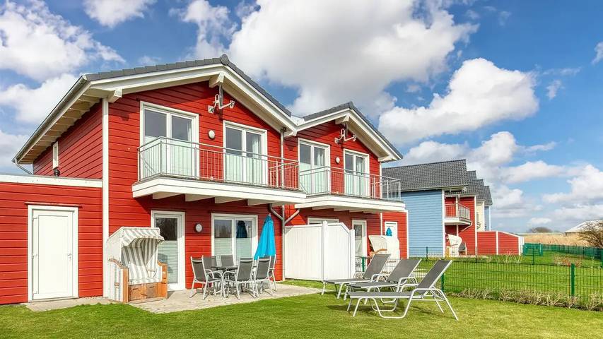 Ferienhaus für 6 Personen, mit Terrasse und Garten sowie Sauna, mit Haustier