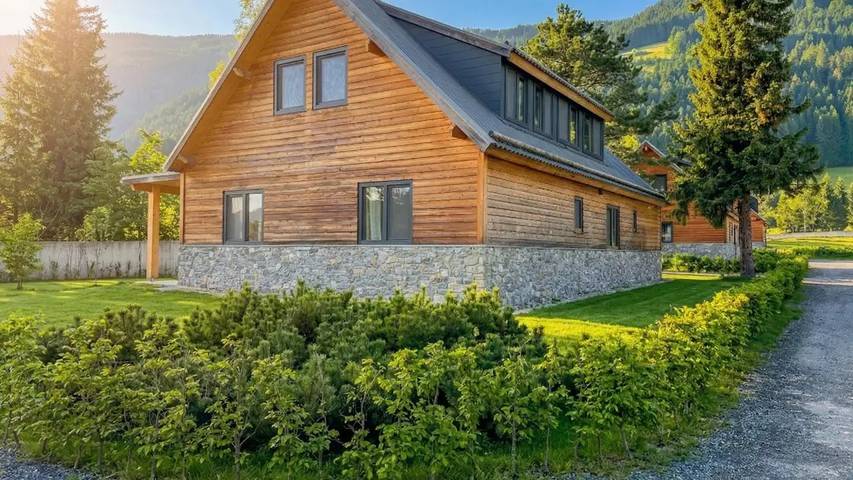 Ferienhaus für 9 Personen, mit Sauna und Garten, mit Haustier