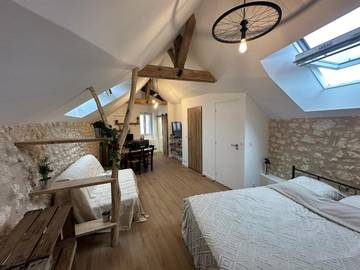Gîte pour 4 personnes, avec jardin et terrasse à Saint-Martin-le-Beau