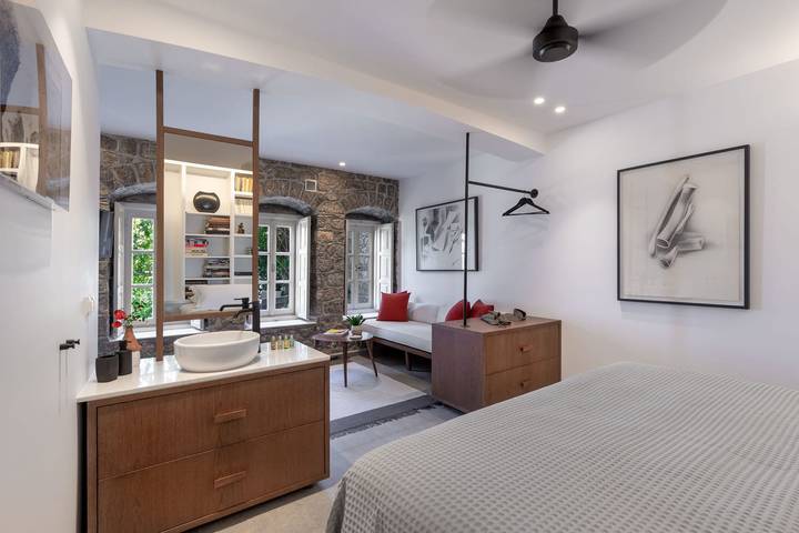Location de vacances pour 6 personnes, avec balcon et vue sur l’océan à Hydra - 4