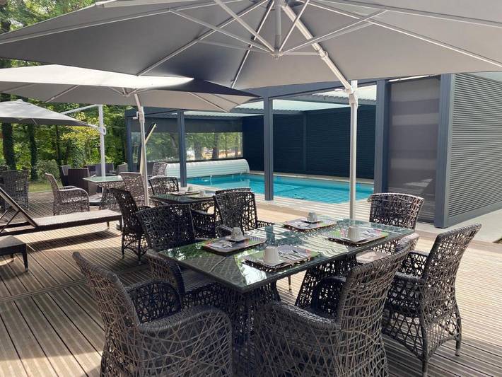 Hôtel pour 4 personnes, avec terrasse et vue, animaux acceptés