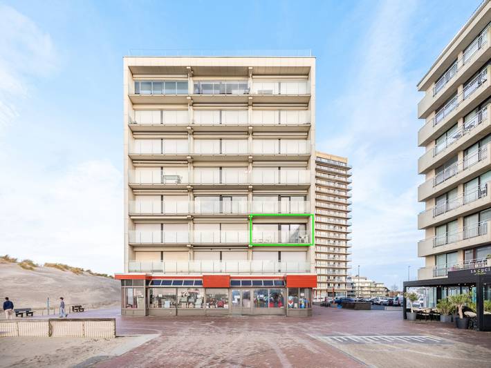 Ferienwohnung für 5 Personen, mit Meerblick und Balkon in Koksijde