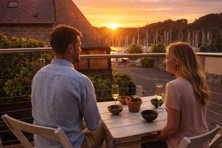 Location de vacances pour 6 personnes, avec jardin et balcon, animaux acceptés à La Vicomté-sur-Rance