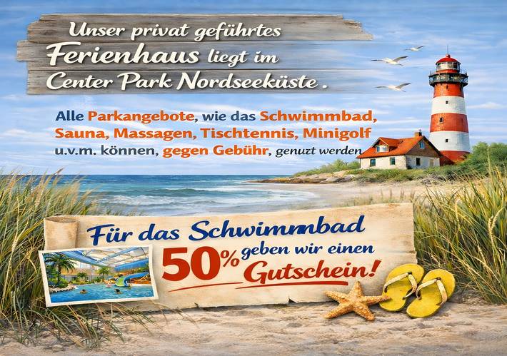 Ferienhaus für 4 Personen, mit Garten, mit Haustier in Butjadingen