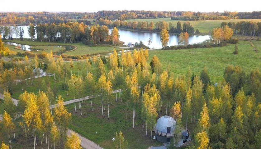Kemping dla 2 osób, z taras i sauna oraz jacuzzi w Łotwa