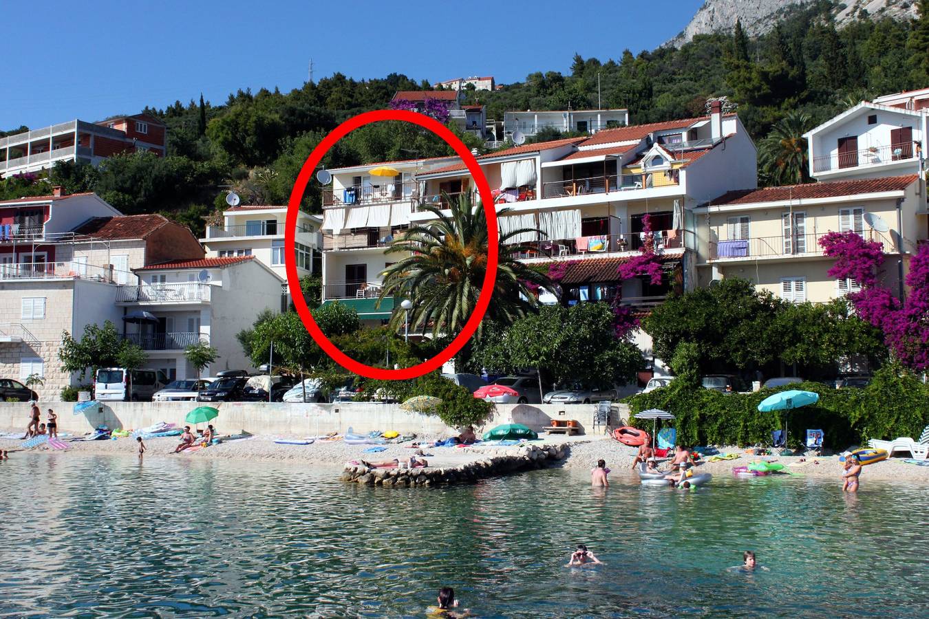 Geheel appartement, Studio appartement aan het strand Podgora (Makarska) As-6670-a in Podgora, Makarska Riviera