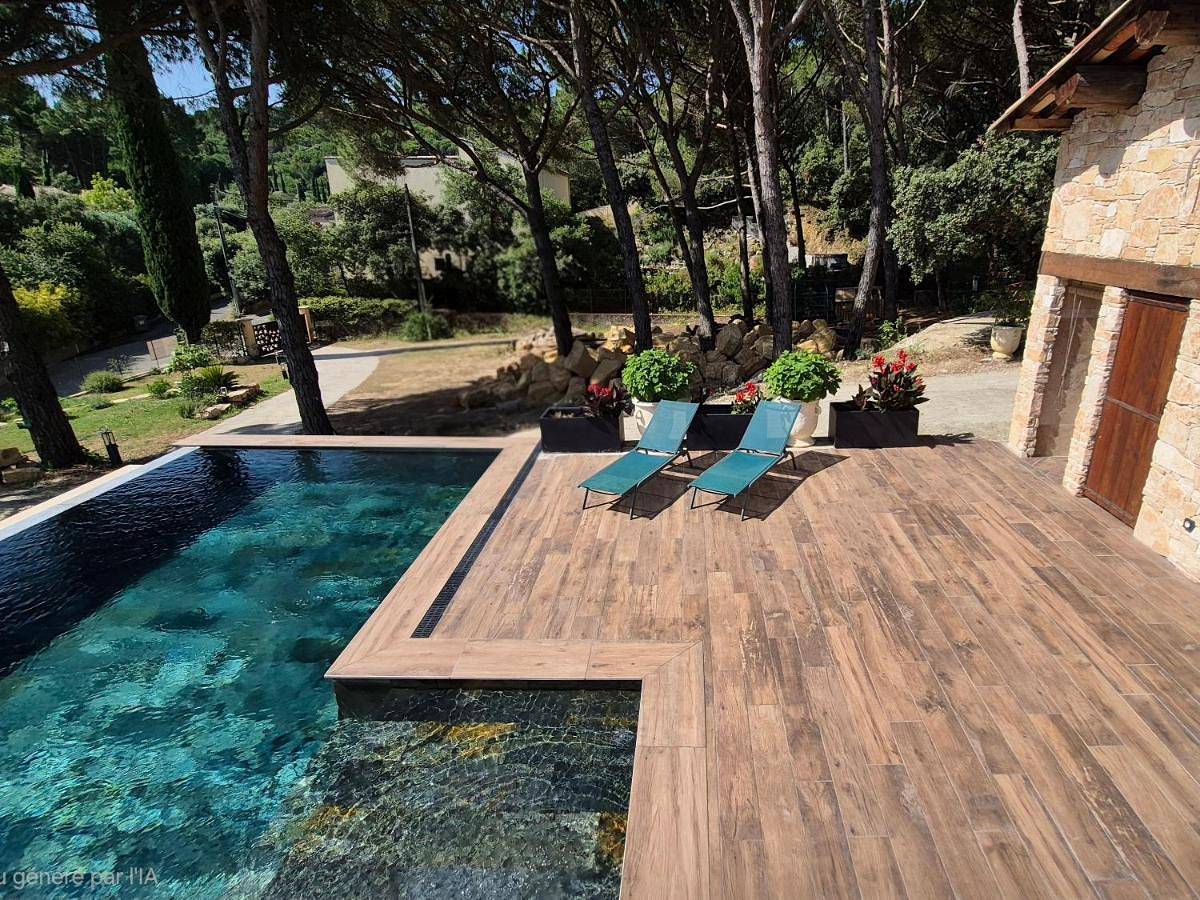 Maison indépendante de 26m2 avec Jardin, Climatisation et accès piscine l'été in Rochegude, Région de nyons