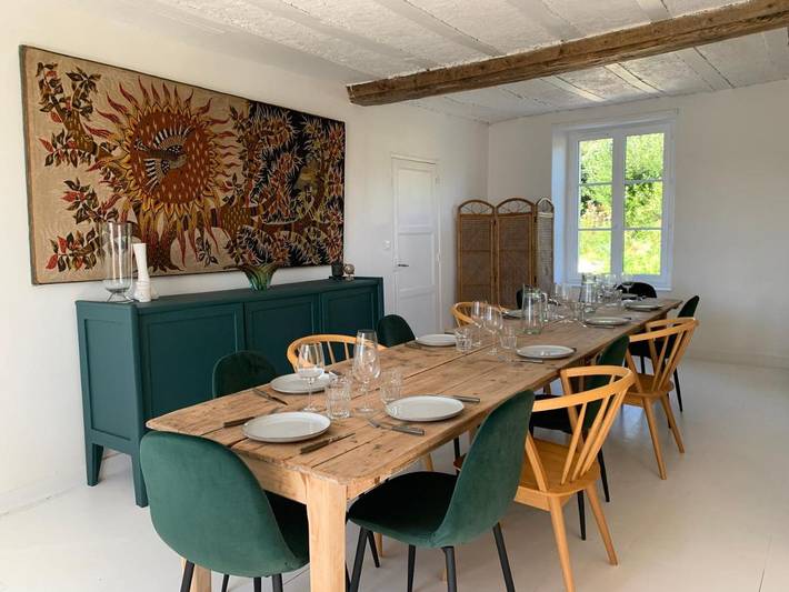 Location de vacances pour 11 personnes, avec terrasse ainsi que jardin et vue, animaux acceptés à Bellême - 3