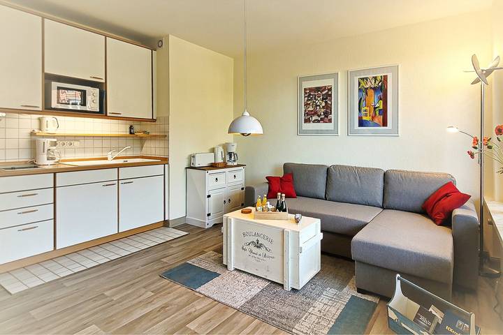 Ferienwohnung für 2 Personen, mit Balkon und Terrasse sowie Sauna in Eckernförde