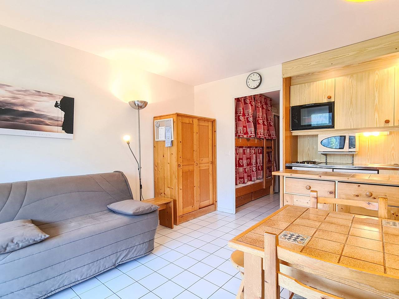 Ganzes Studio, Renoviertes Studio mit Balkon, pistennah, Skiraum in Flaine, Arâches-la-Frasse