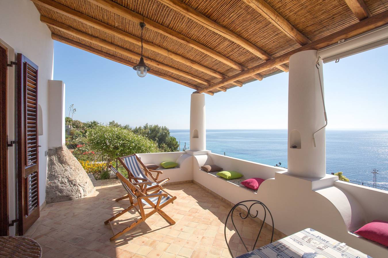 Haus mit Garten und Meerblick in Lipari in Lipari
