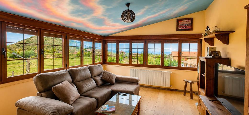 Entire apartment, Apartment 'El Guardaviñas El Prado' with Mountain View, Shared Terrace and Wi-Fi in Ábalos, La Rioja Province