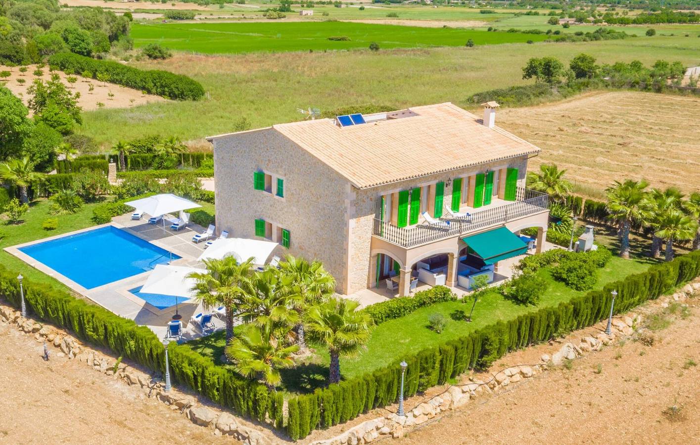 Appartement moderne avec piscine et terrasse, à 300 m d'un restaurant in Petra, Majorque l'intérieur des terres