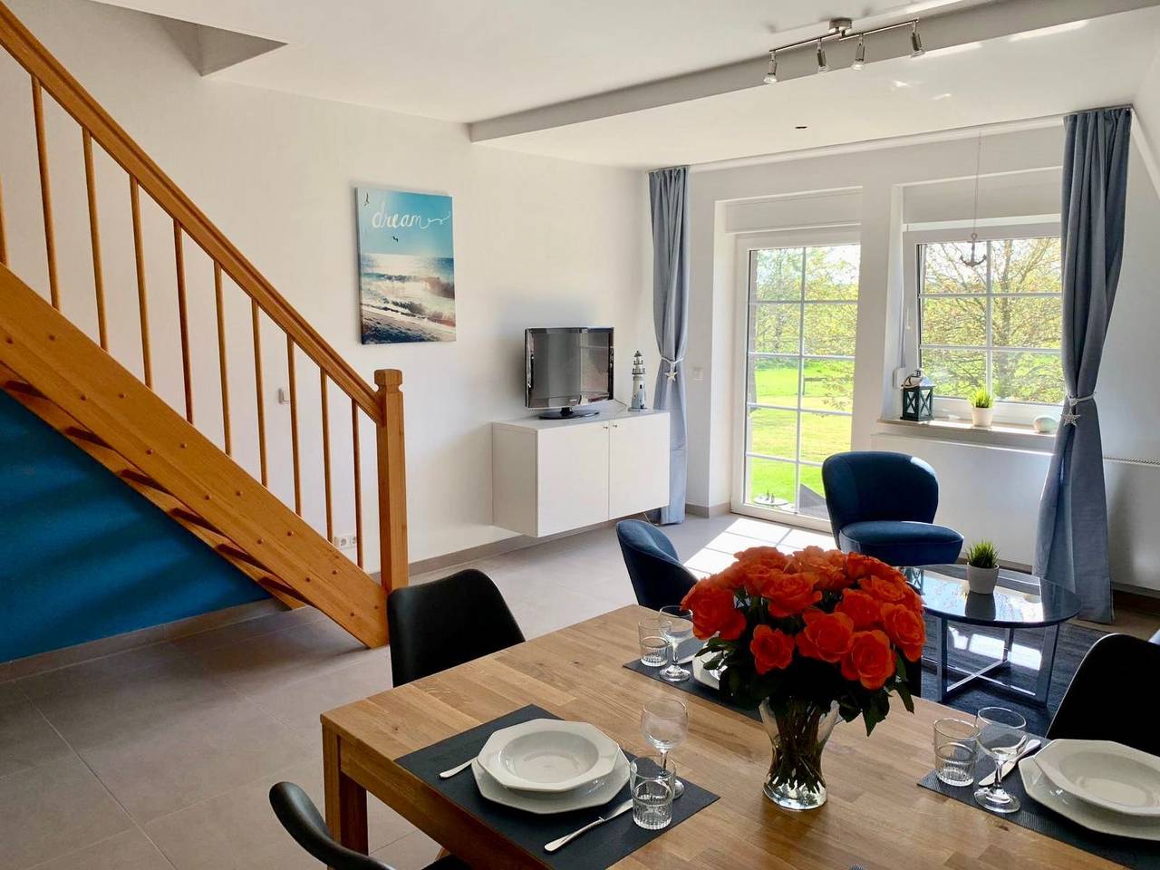 Apartamento entero, Appartement mit Balkon in Lancken-Granitz, Rügen